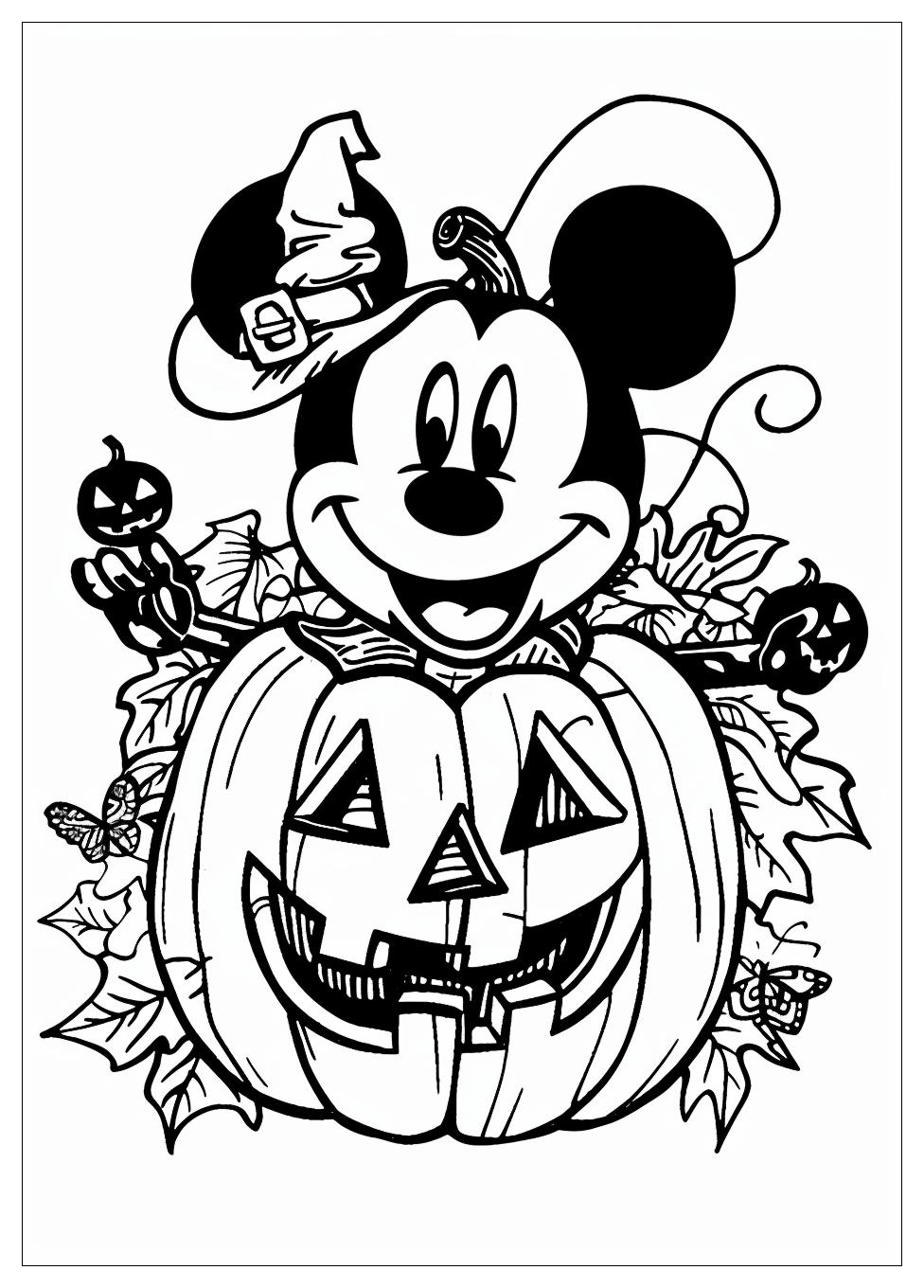 Disney Halloween Coloring Pages-3