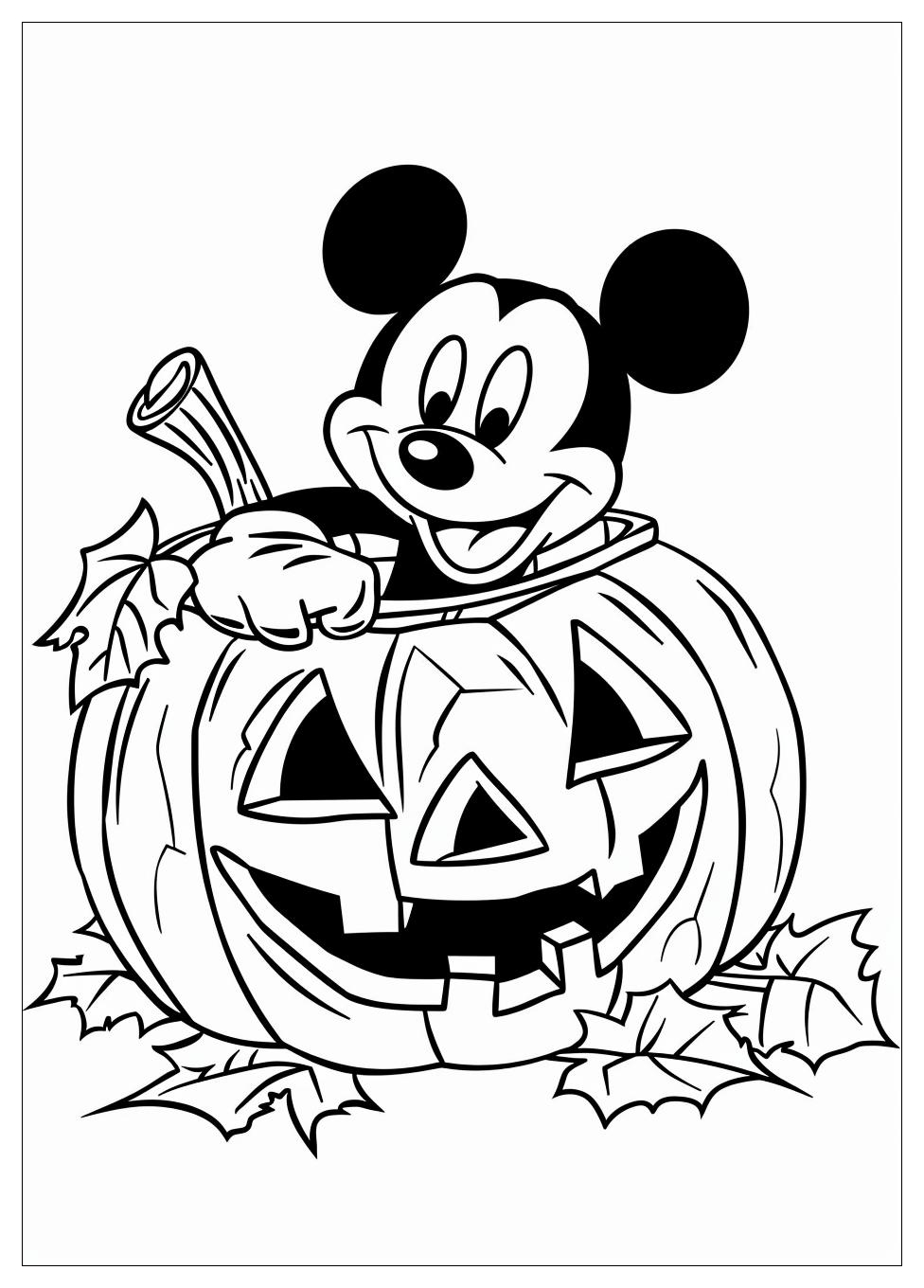 Disney Halloween Coloring Pages-6