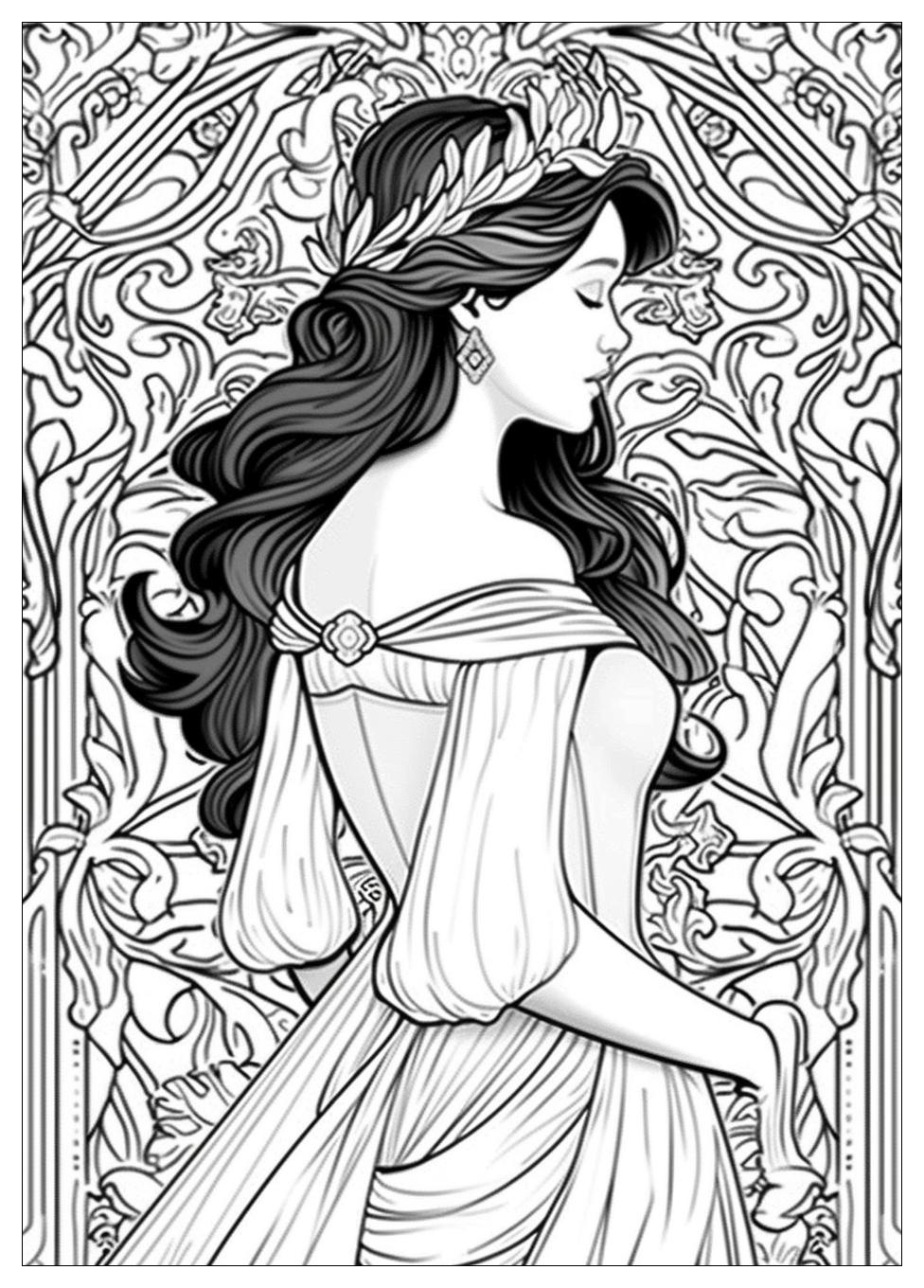 Disney Princess Coloring Pages-16