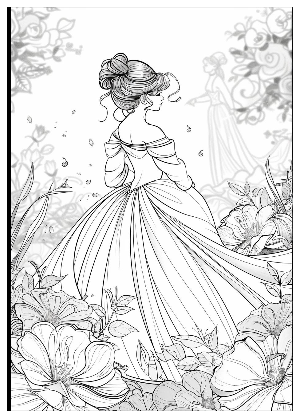 Disney Princess Coloring Pages-4