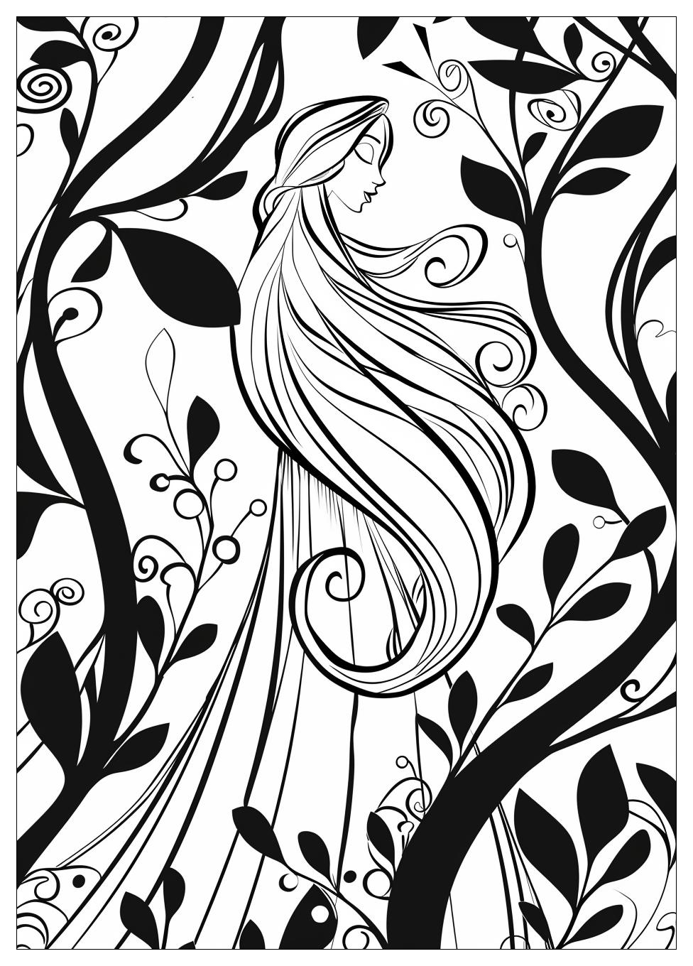 Disney Princess Coloring Pages-5