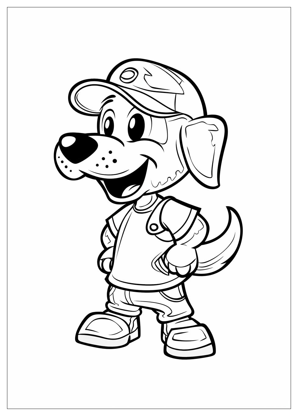 Dog Man Coloring Pages-1