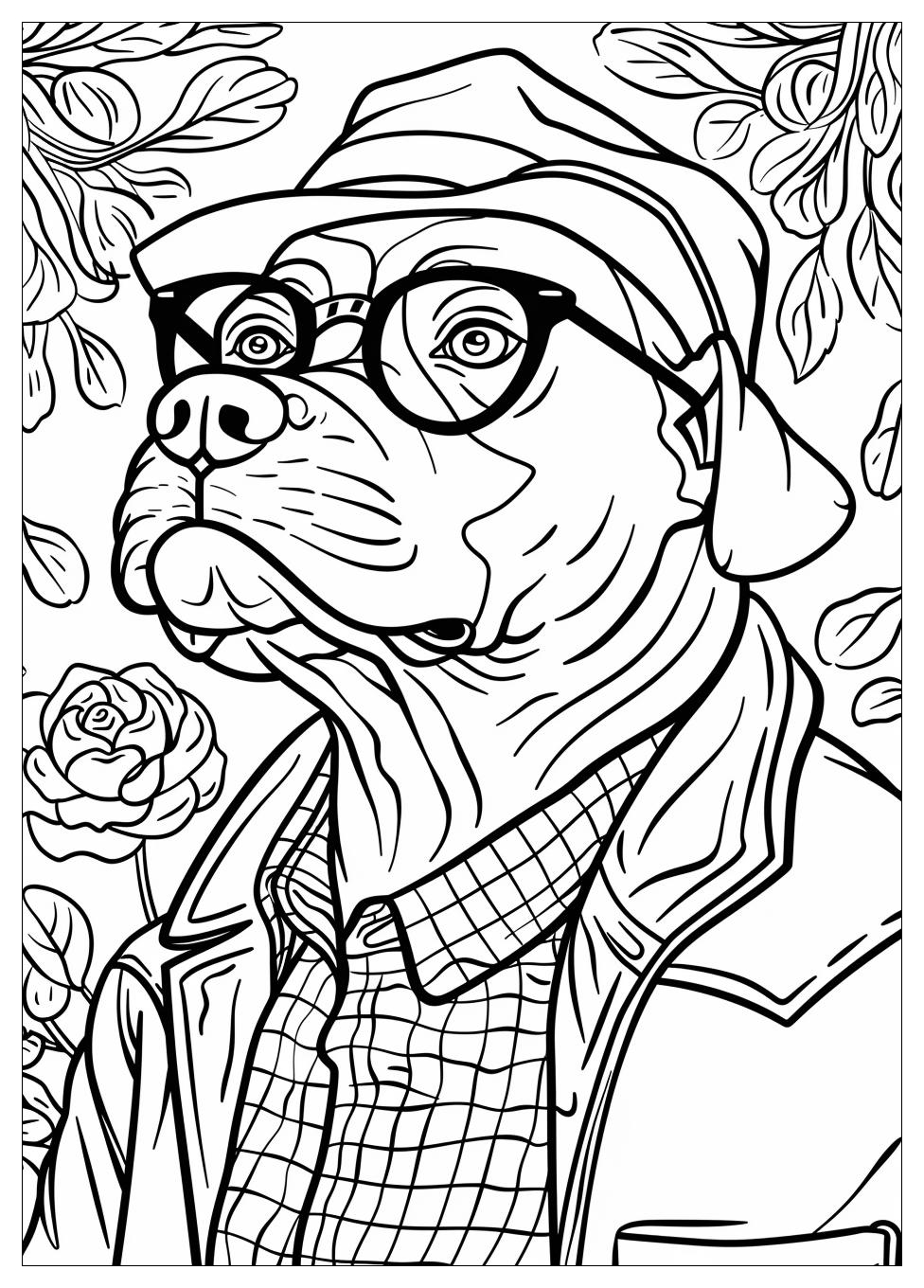 Dog Man Coloring Pages-14