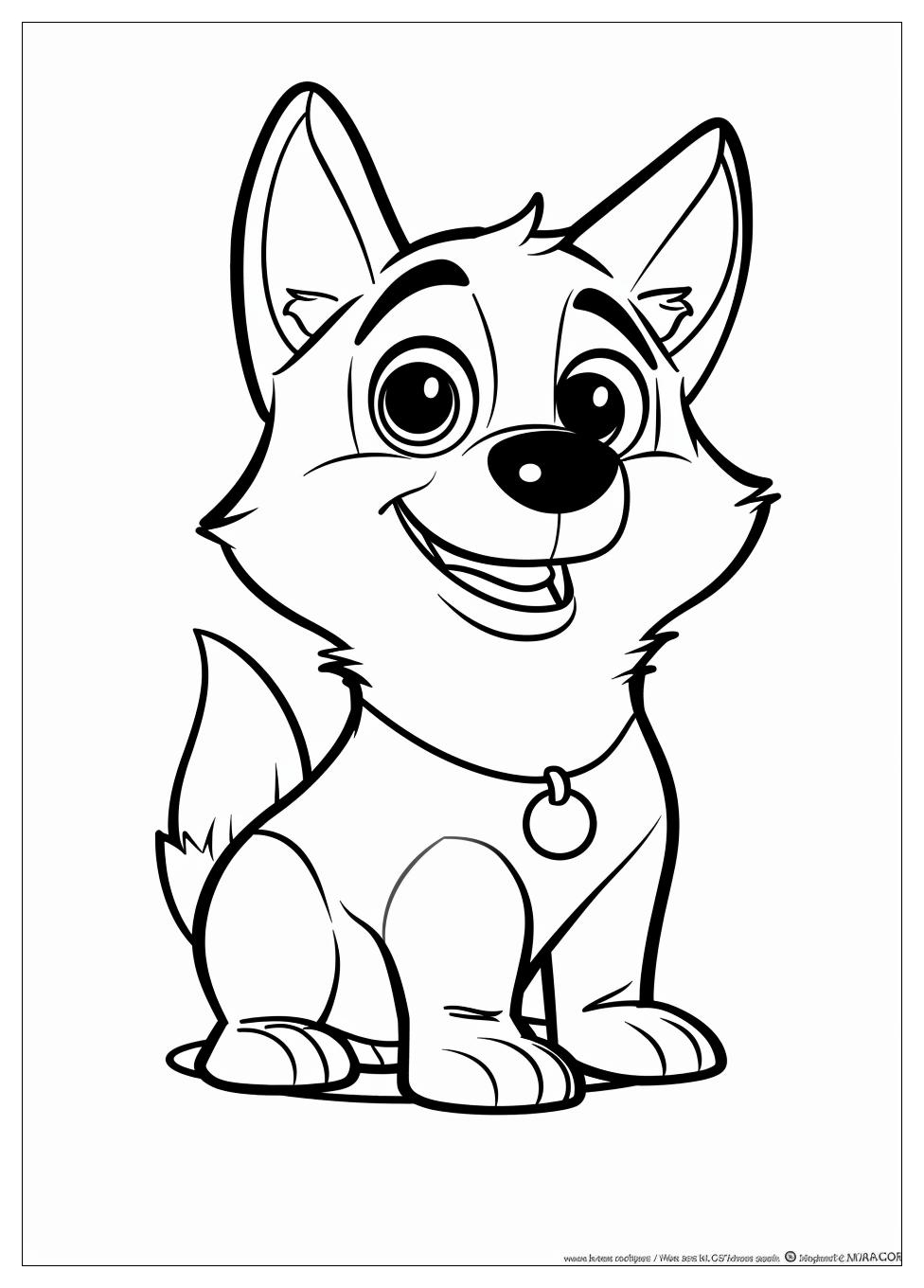 Dog Man Coloring Pages-2