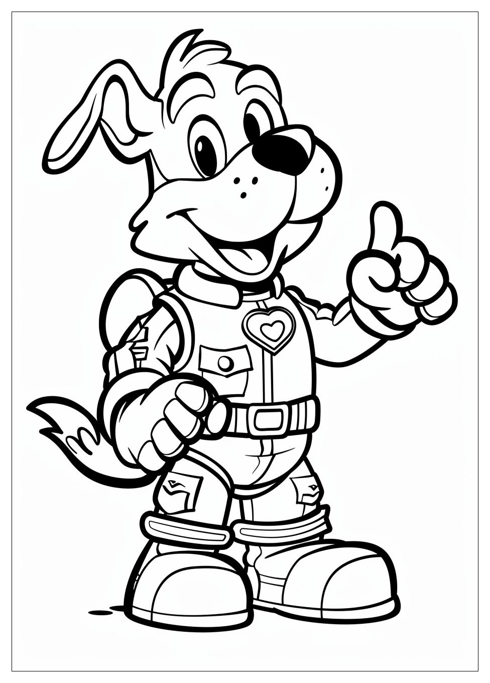 Dog Man Coloring Pages-3