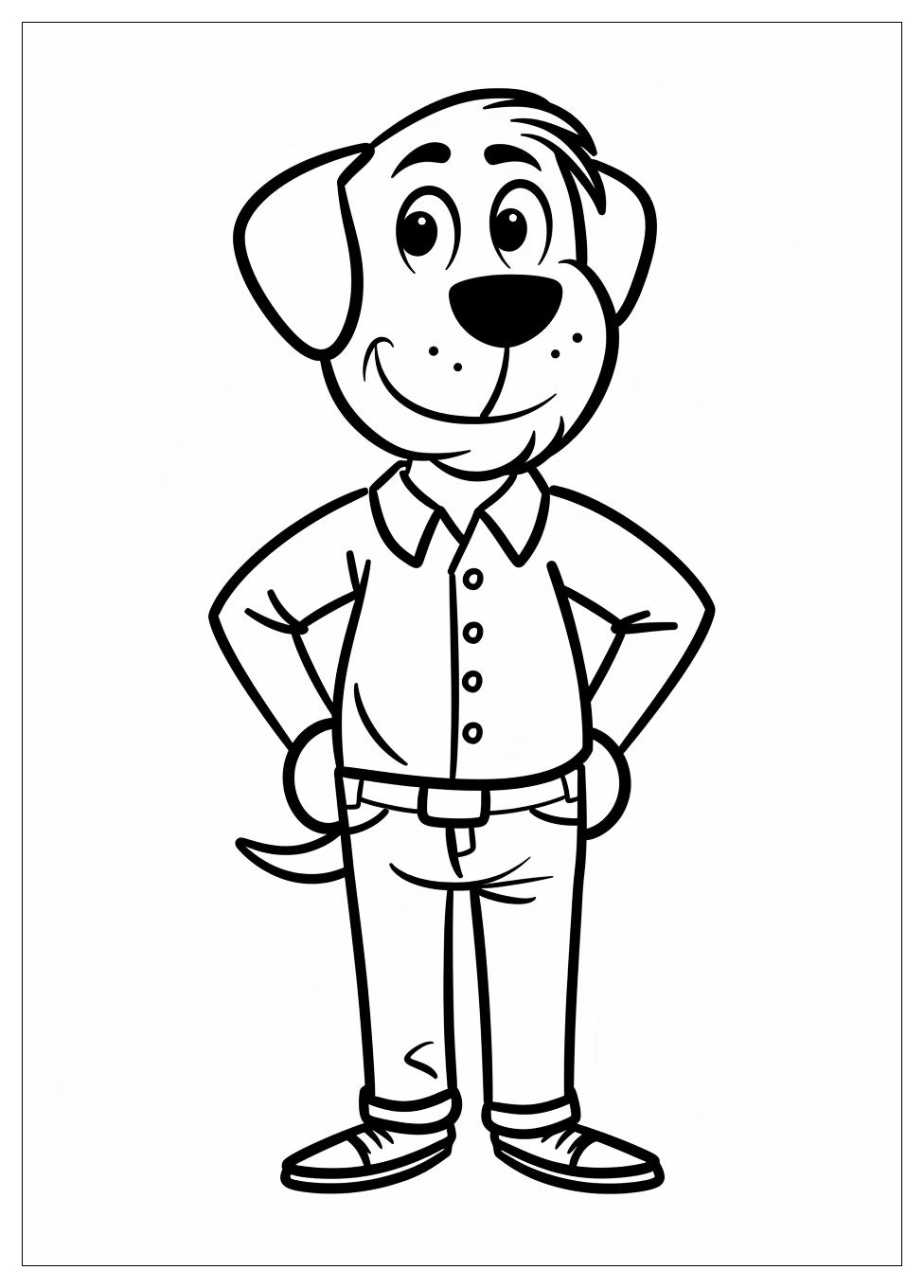 Dog Man Coloring Pages-5