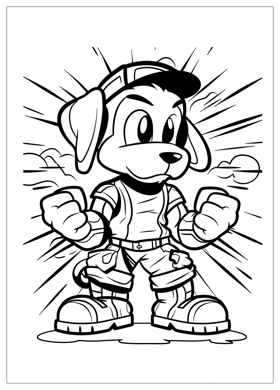 Dog Man Coloring Pages-6