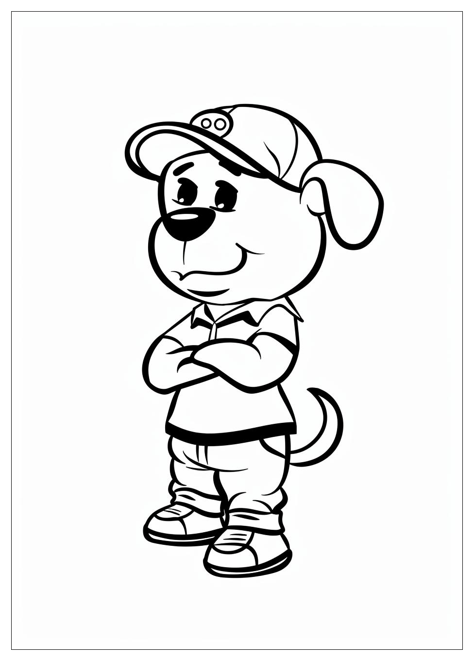 Dog Man Coloring Pages-8