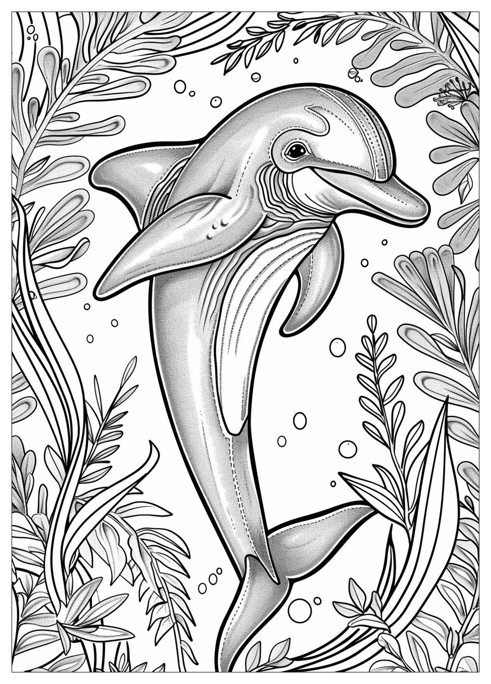 Dolphin Coloring Pages-13