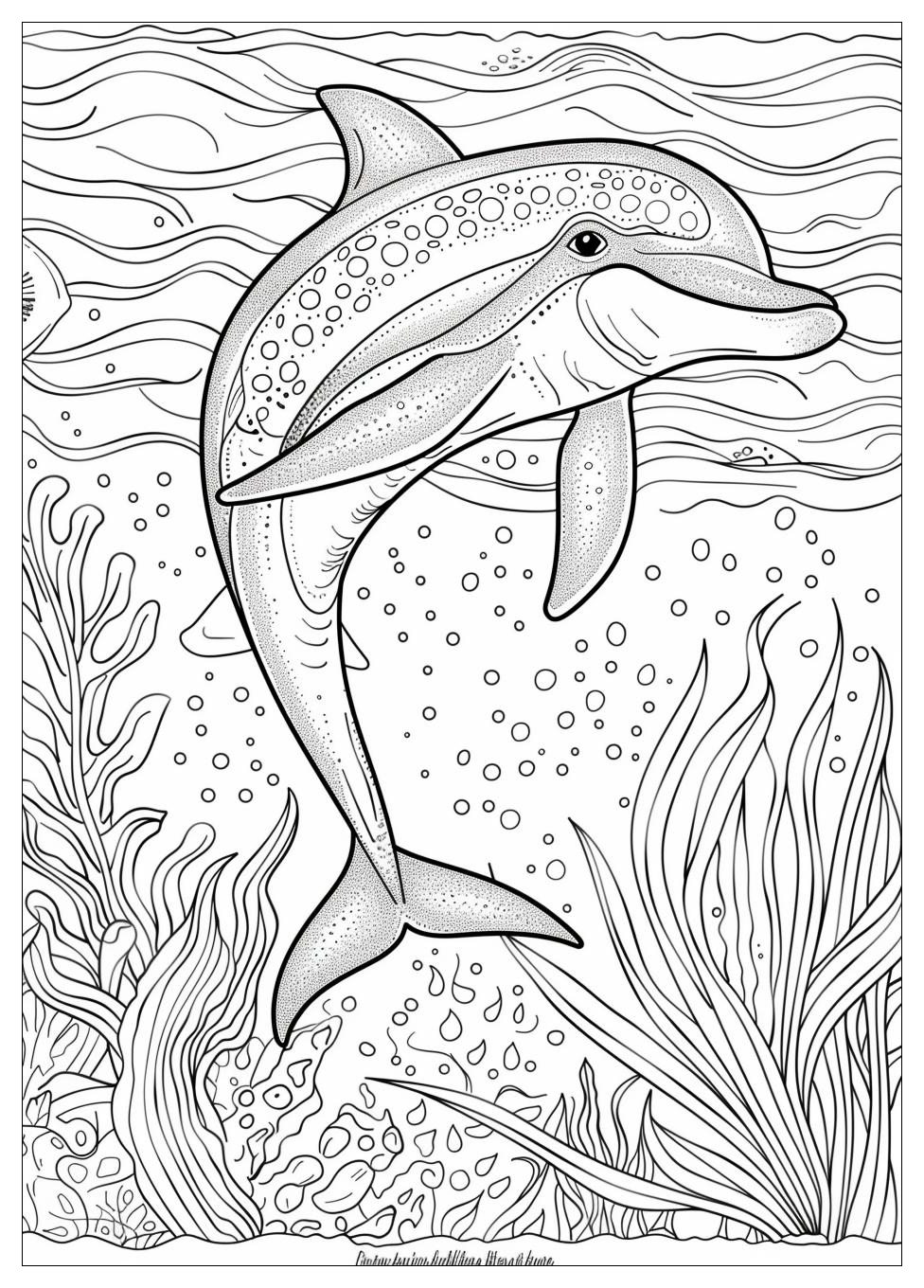 Dolphin Coloring Pages-16