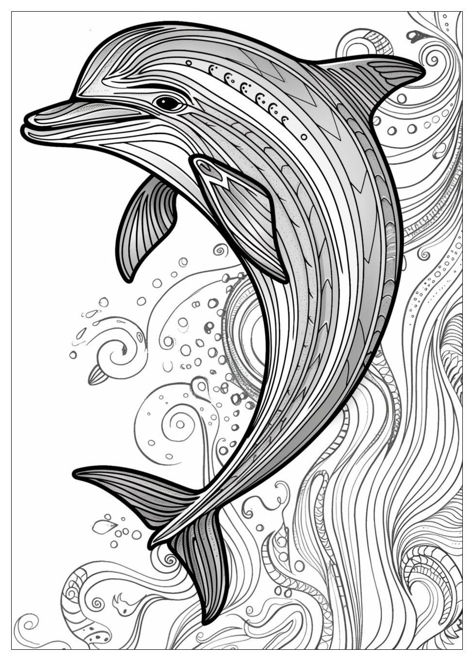 Dolphin Coloring Pages-17