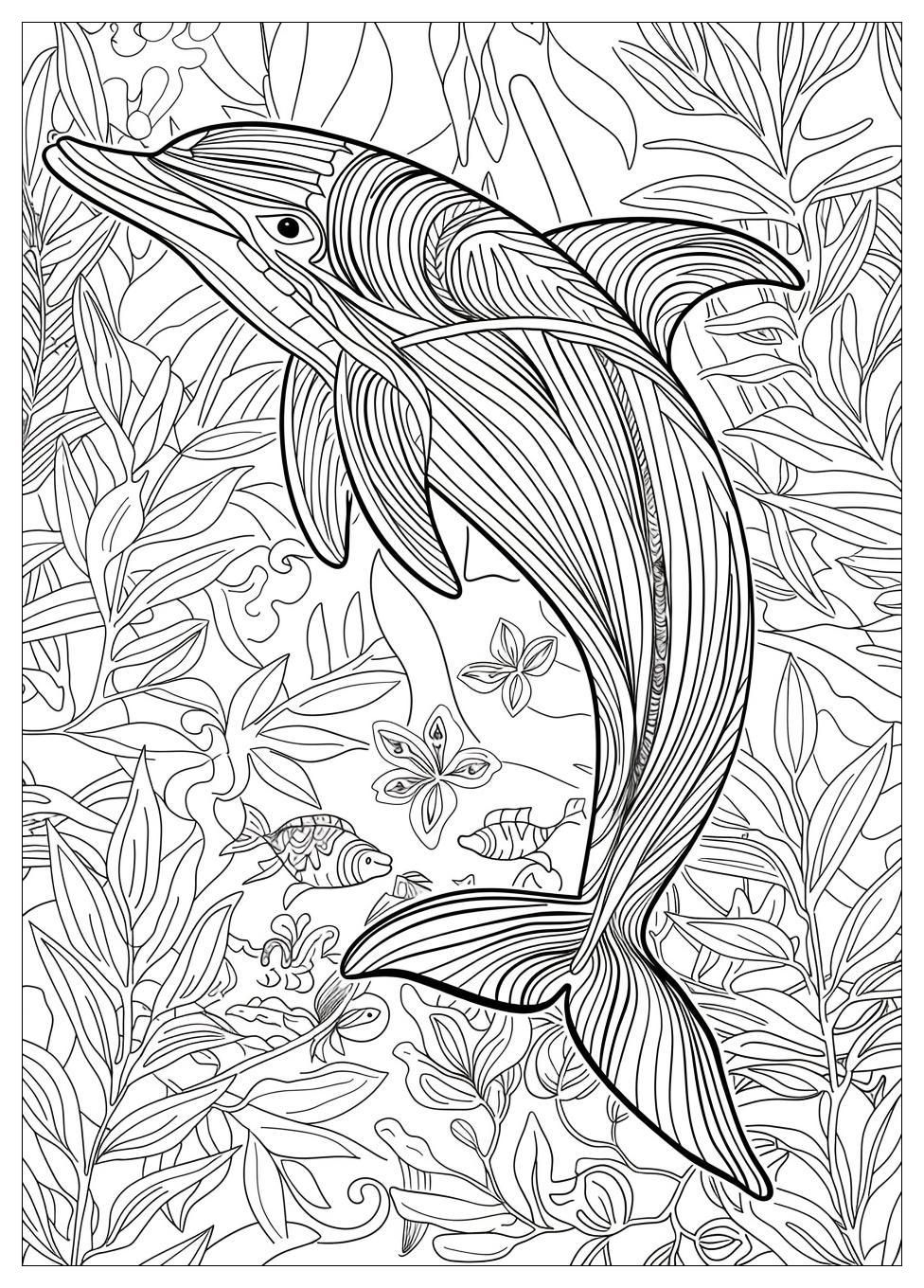 Dolphin Coloring Pages-18