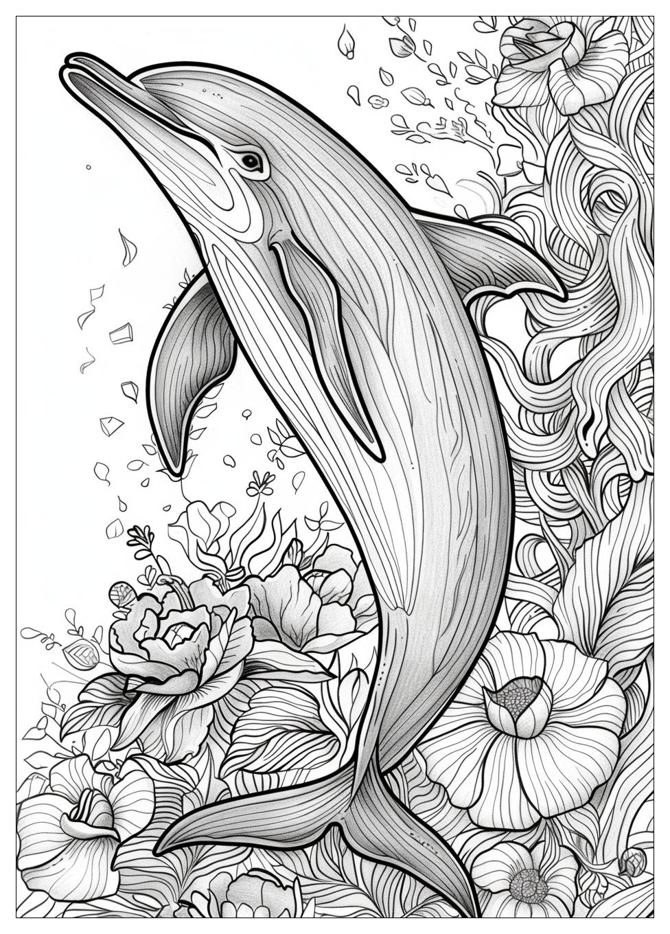 Dolphin Coloring Pages-19