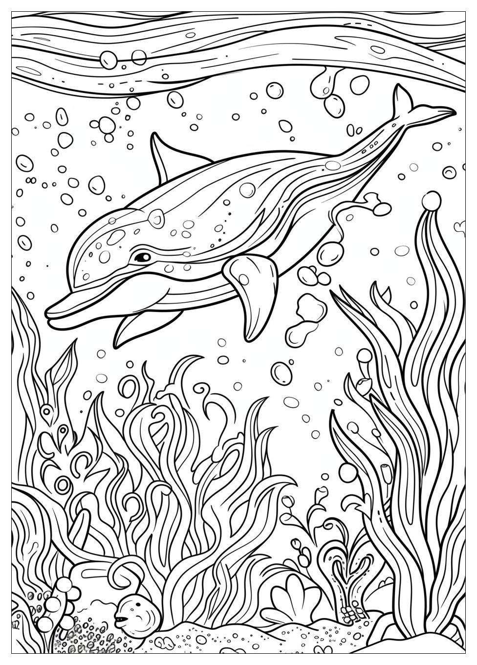 Dolphin Coloring Pages-20