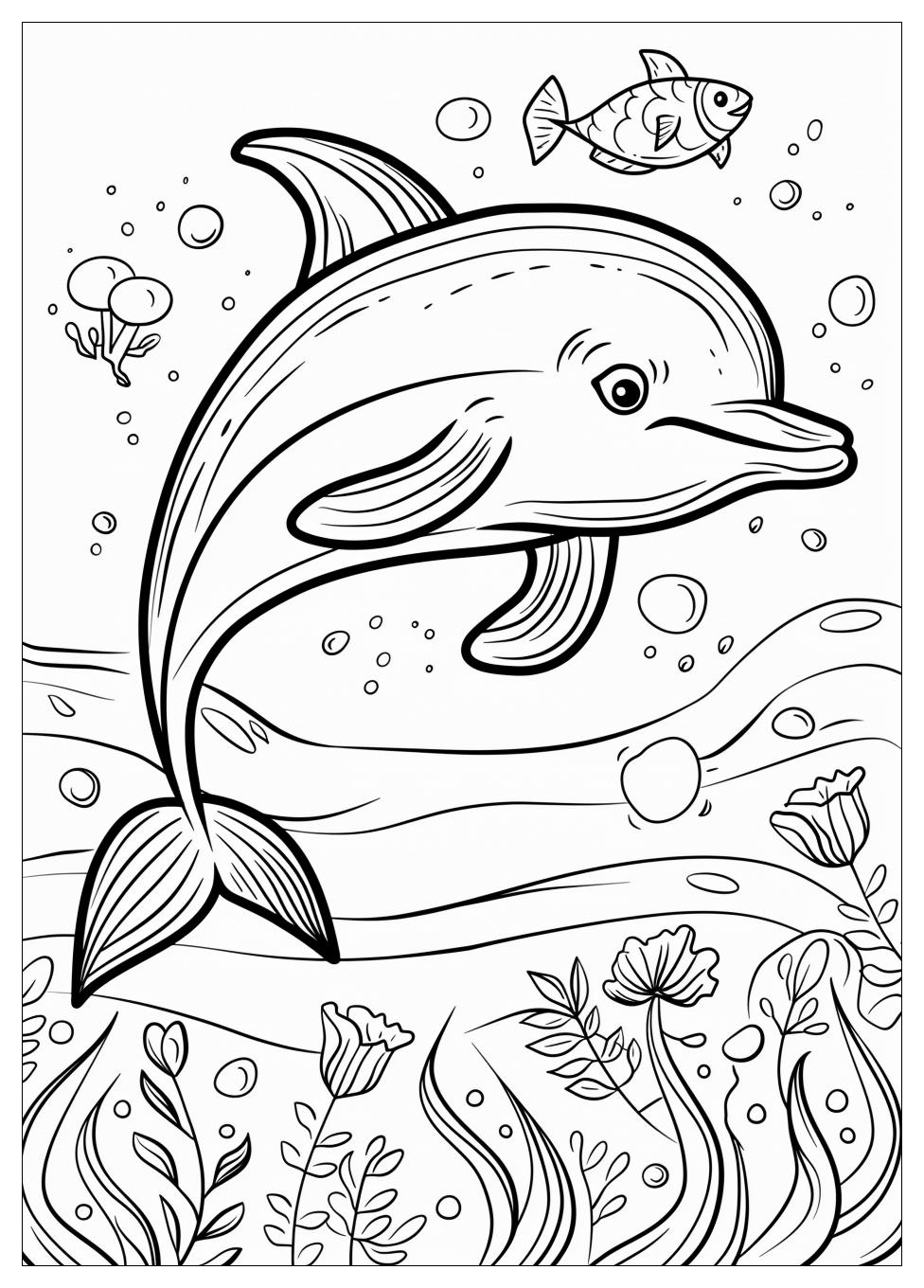 Dolphin Coloring Pages-3