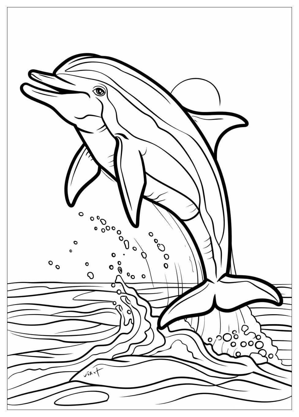 Dolphin Coloring Pages-5