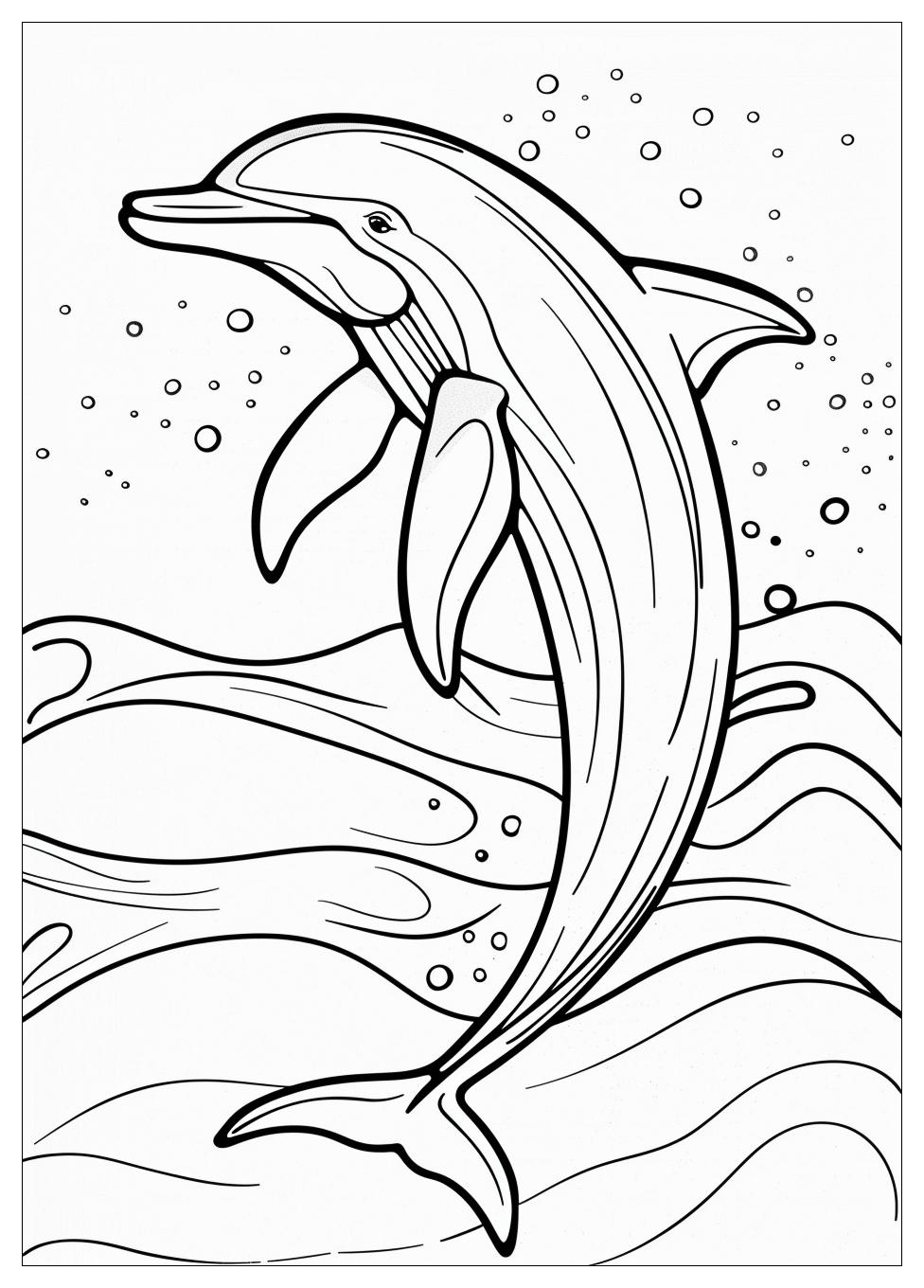 Dolphin Coloring Pages-7