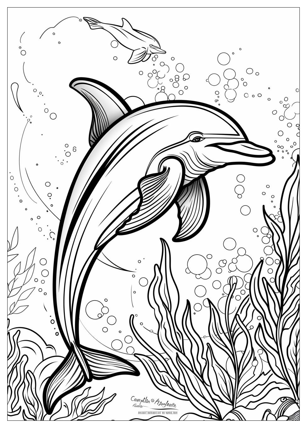 Dolphin Coloring Pages-8