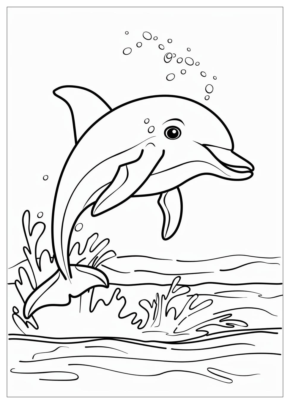 Dolphin Coloring Pages-9