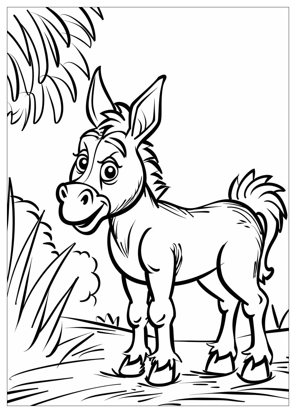 Donkey Coloring Pages-6