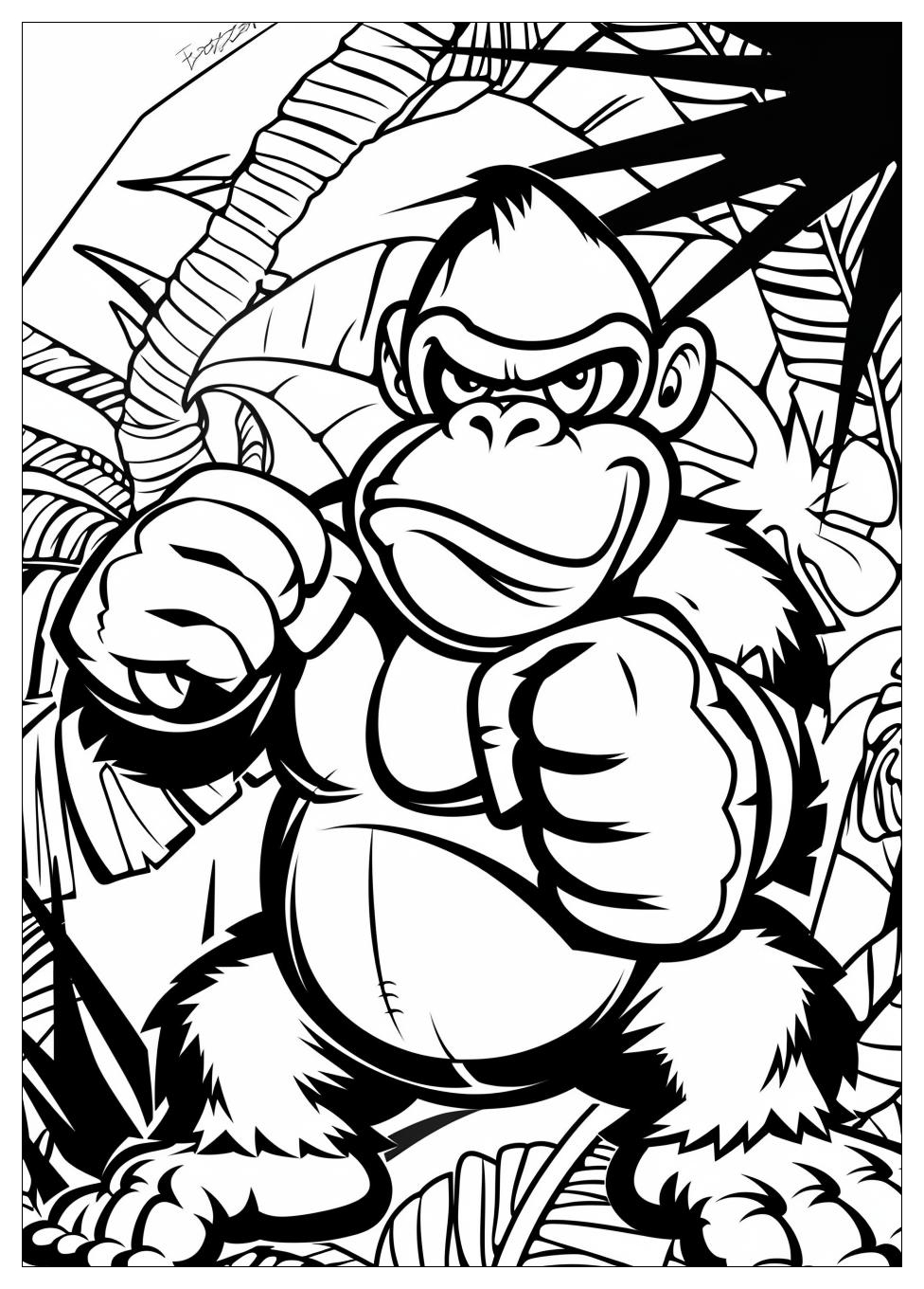 Donkey Kong Coloring Pages-10