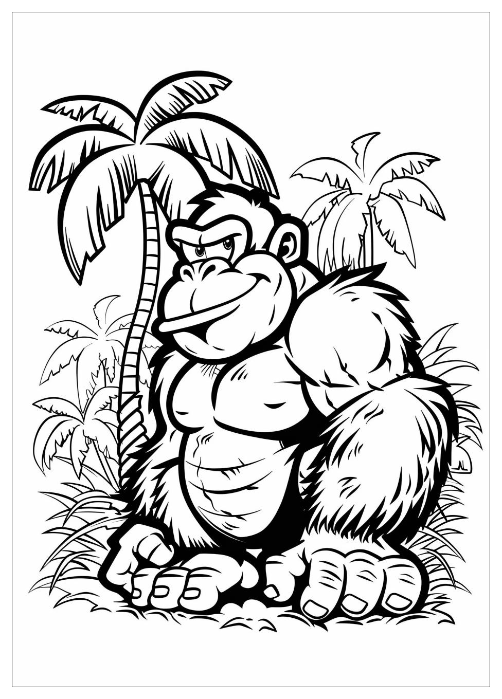 Donkey Kong Coloring Pages-11