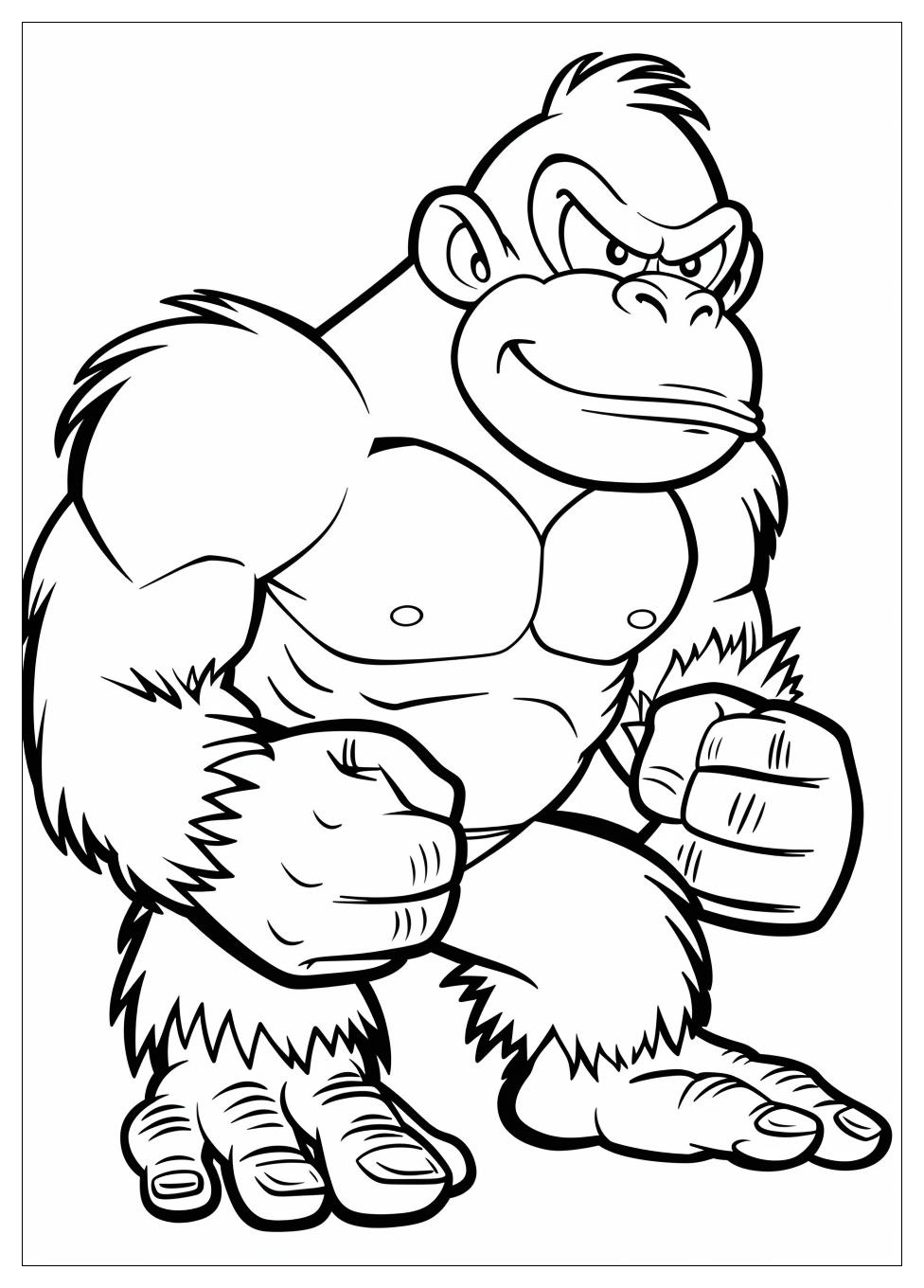 Donkey Kong Coloring Pages-12