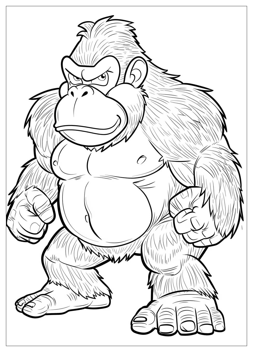 Donkey Kong Coloring Pages-13