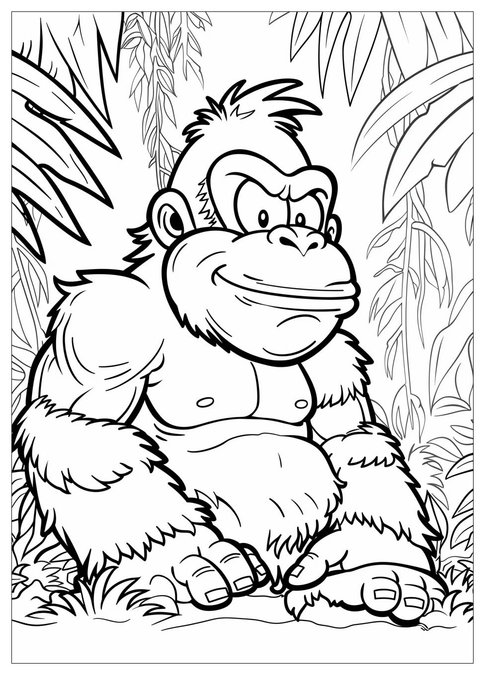 Donkey Kong Coloring Pages-16