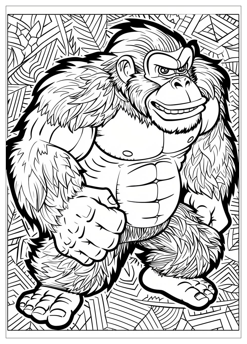 Donkey Kong Coloring Pages-17