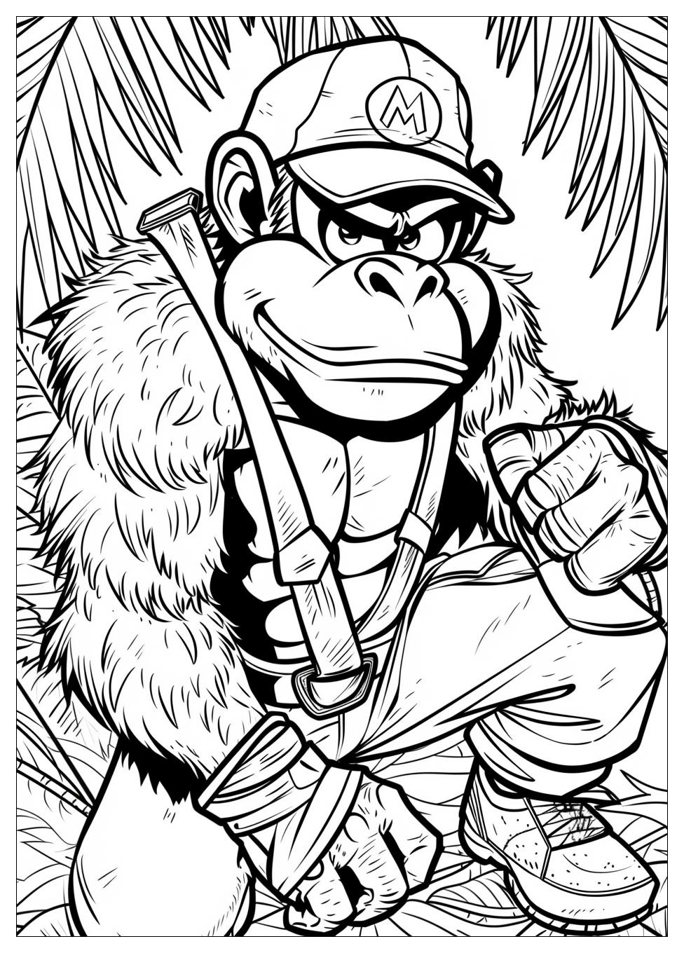 Donkey Kong Coloring Pages-18