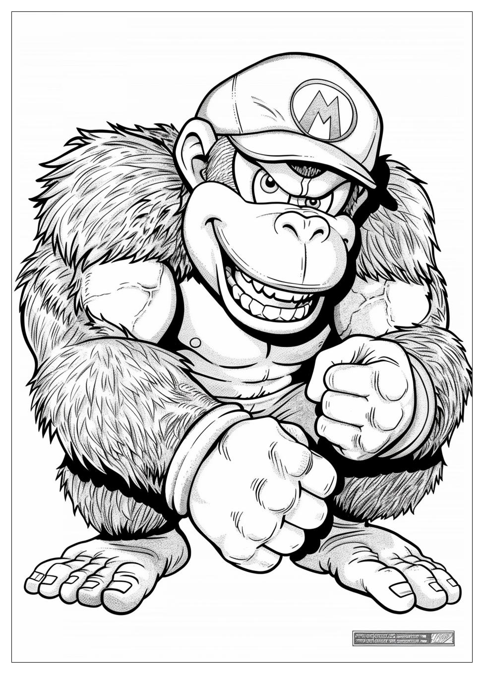 Donkey Kong Coloring Pages-2