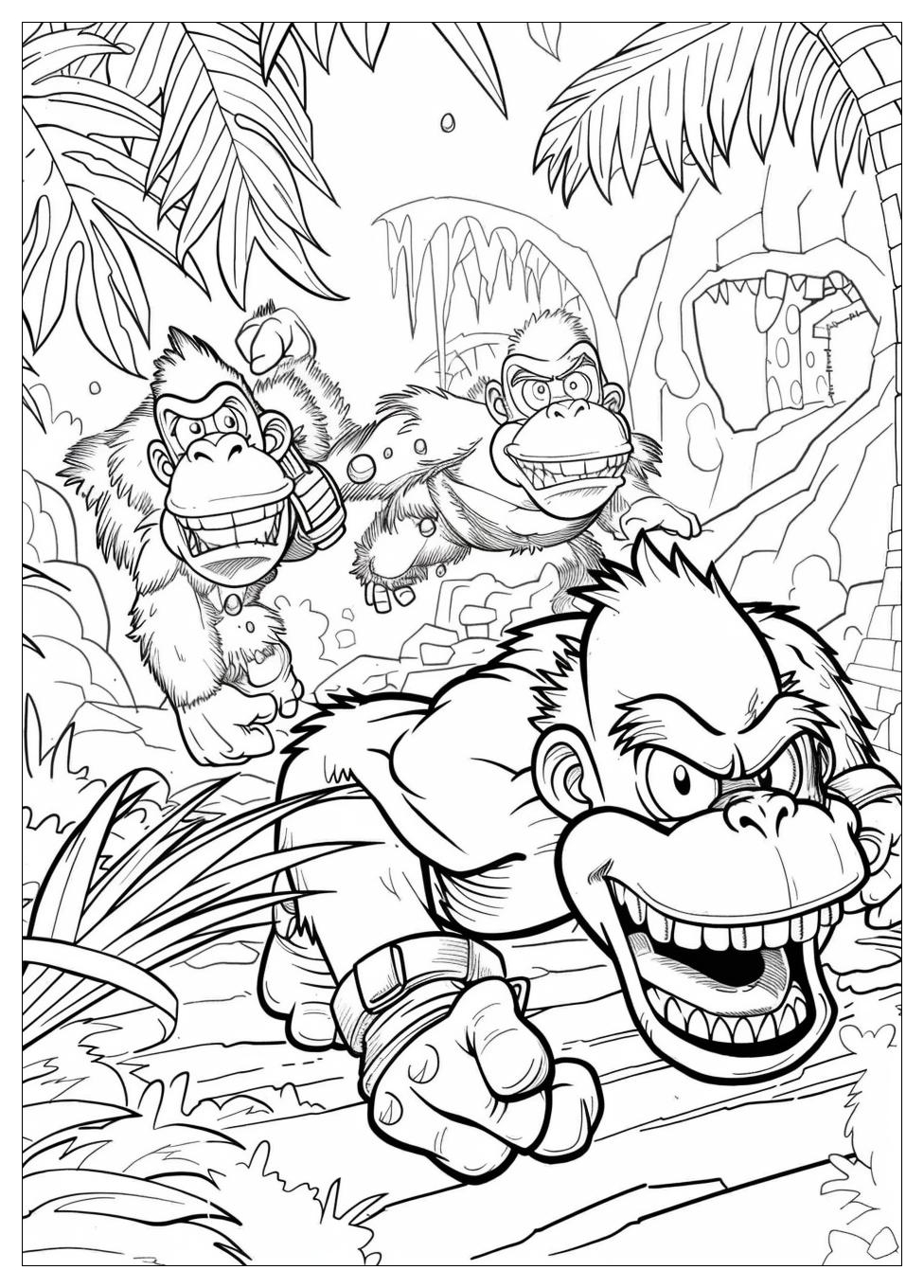 Donkey Kong Coloring Pages-20