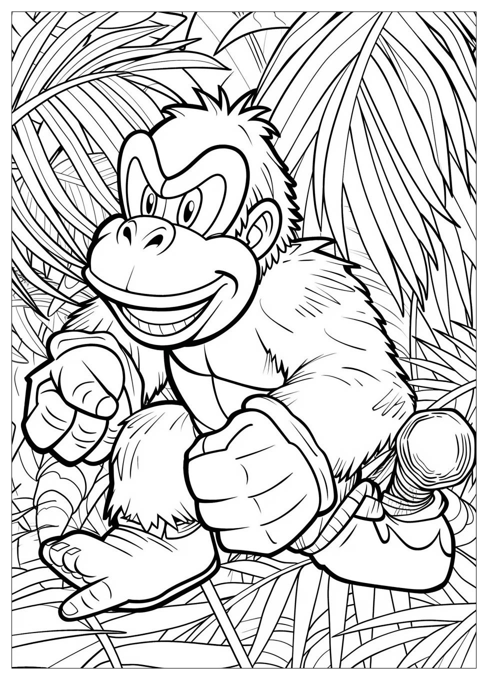 Donkey Kong Coloring Pages-3