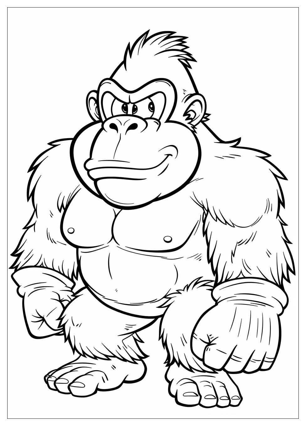 Donkey Kong Coloring Pages-4