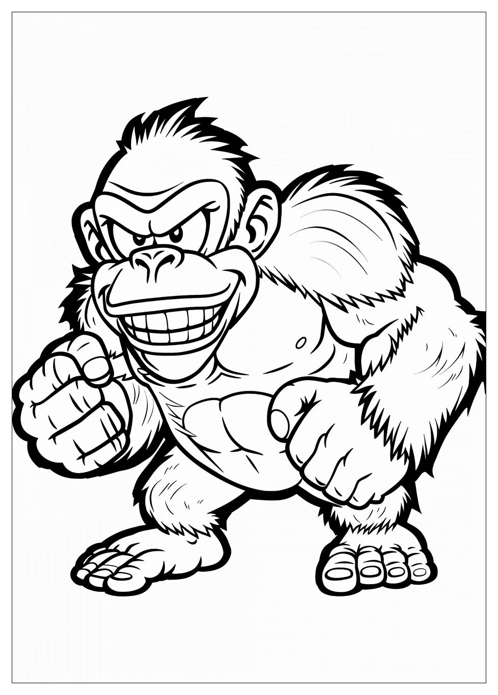 Donkey Kong Coloring Pages-6