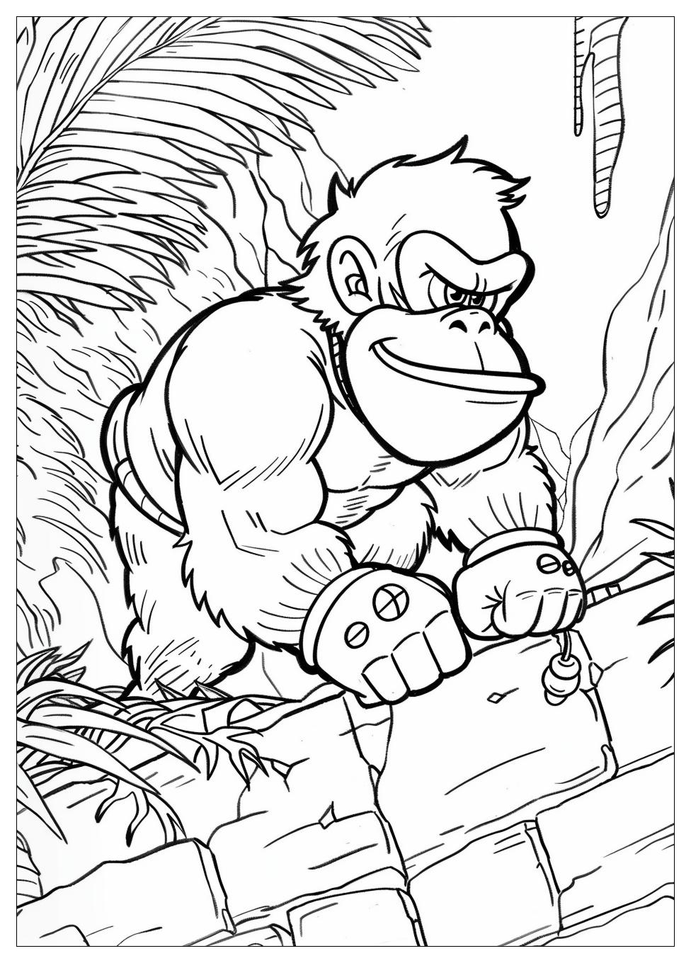 Donkey Kong Coloring Pages-9