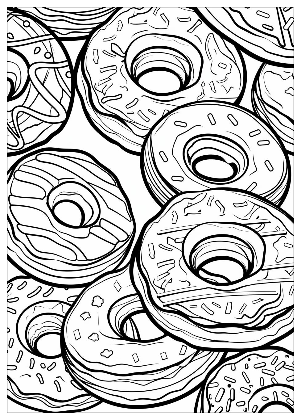 Donut Coloring Pages-10