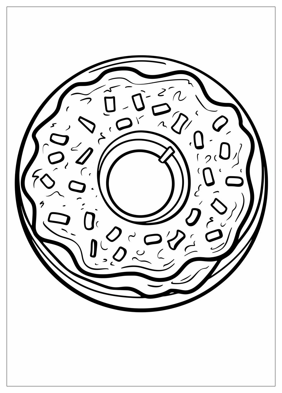 Donut Coloring Pages-12