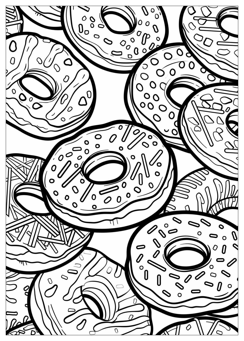 Donut Coloring Pages-15