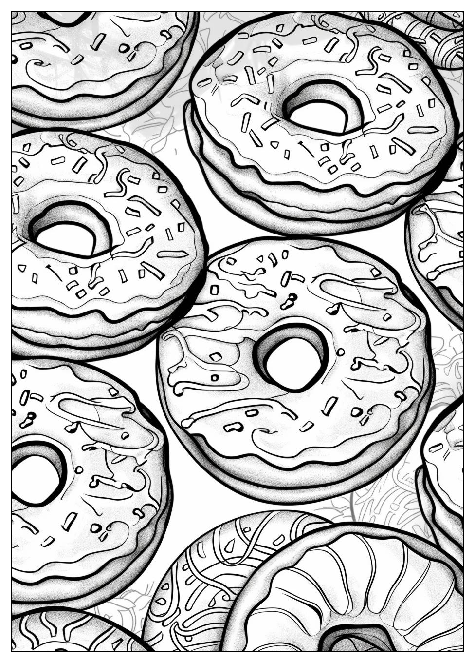 Donut Coloring Pages-17