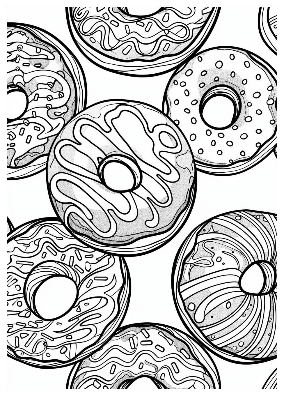 Donut Coloring Pages-18