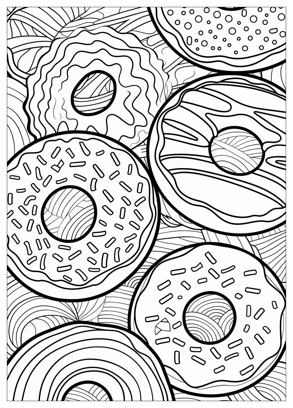 Donut Coloring Pages-19