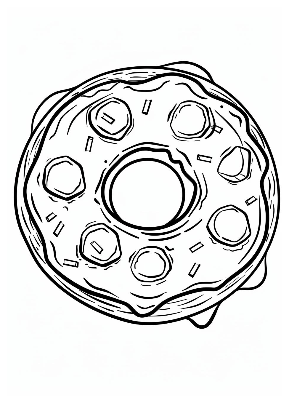 Donut Coloring Pages-2