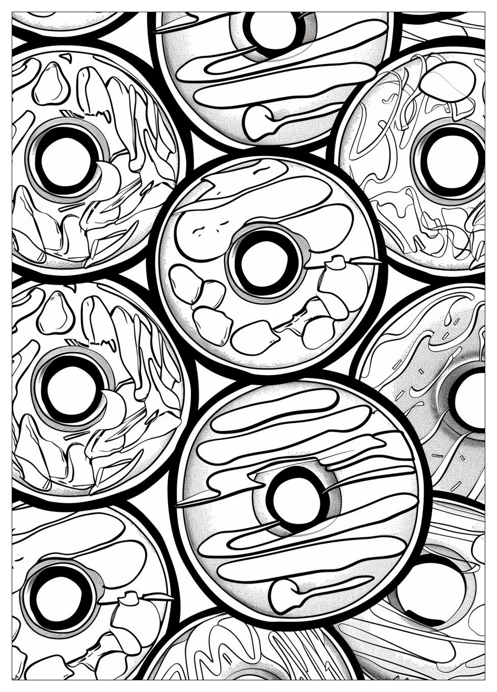 Donut Coloring Pages-3