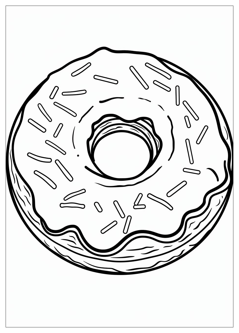 Donut Coloring Pages-4