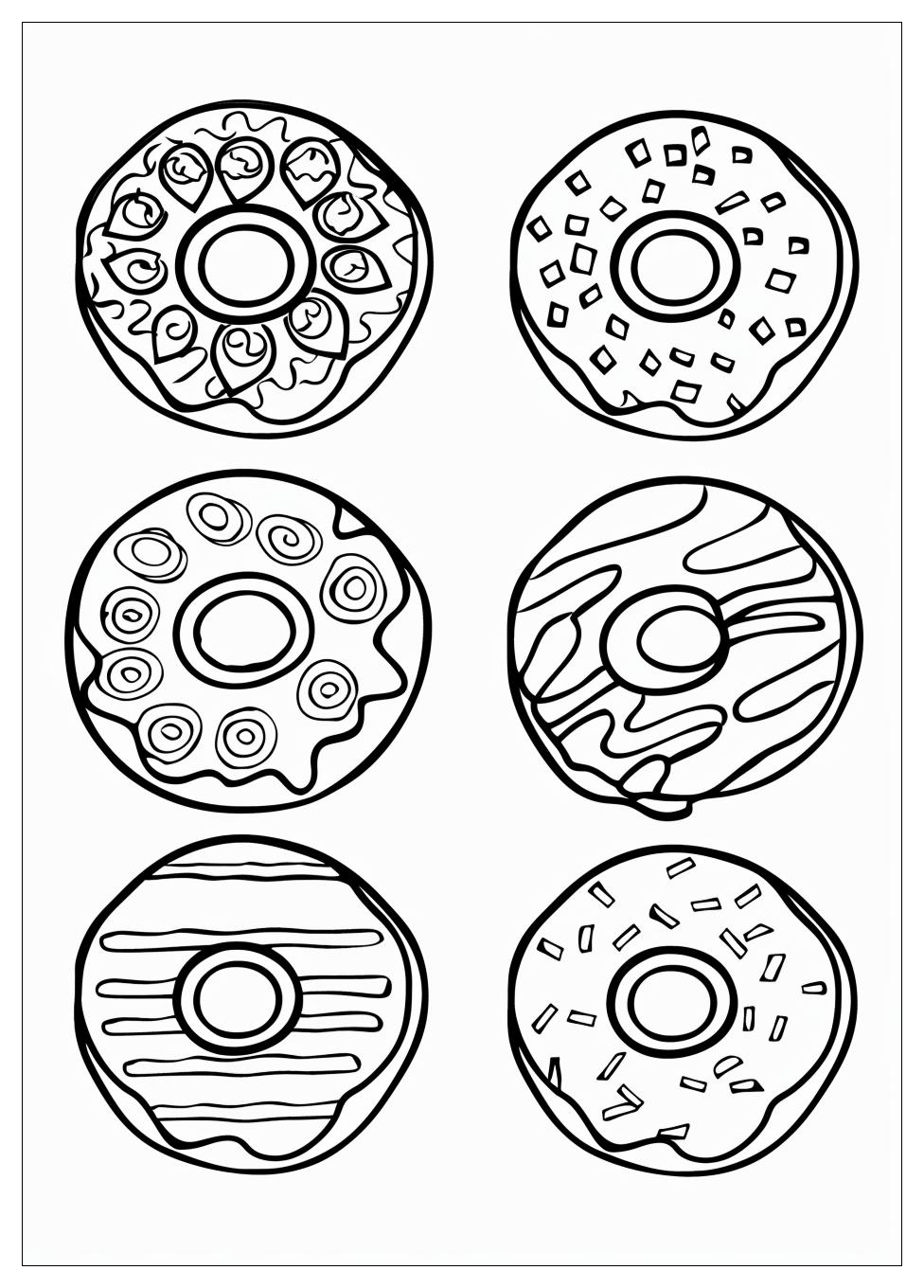 Donut Coloring Pages-5