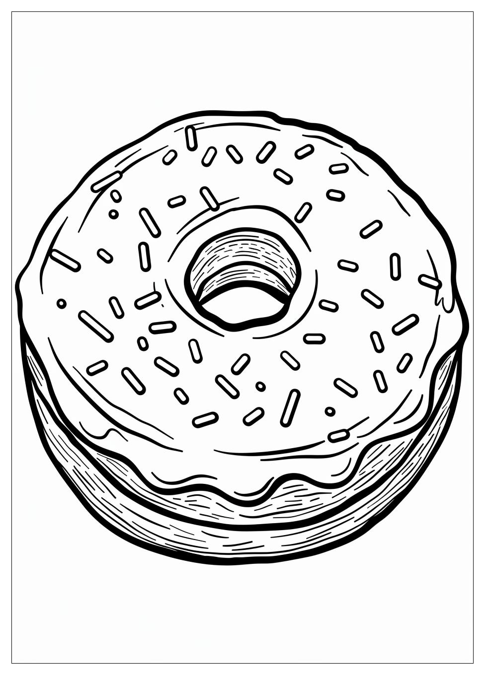 Donut Coloring Pages-6