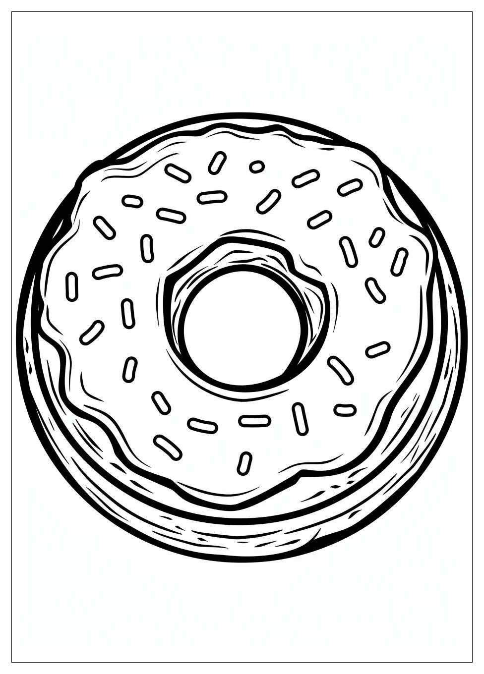 Donut Coloring Pages-7