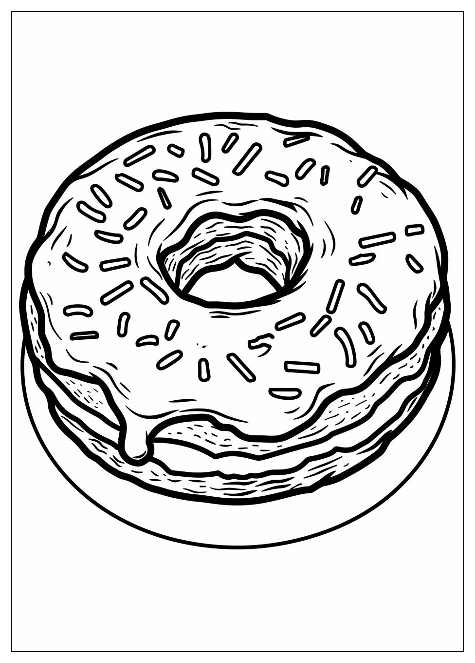 Donut Coloring Pages-8